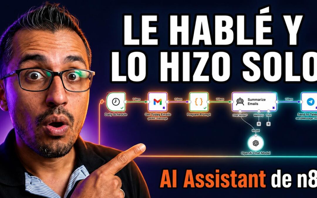 Nuevo AI Assistant de N8N: Contruí un Clasificador de Correos solo Hablando